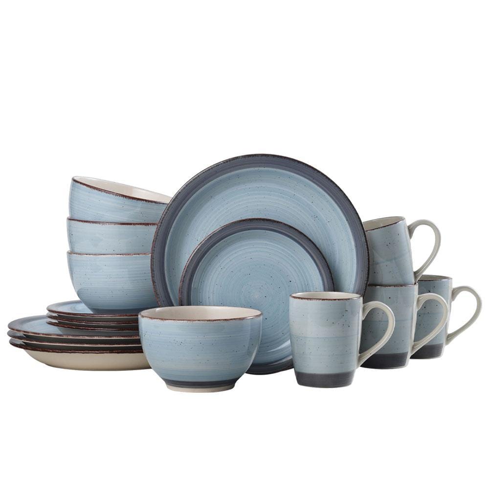 Sadie Blue 16 Piece Dinnerware Set. Service for 4