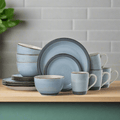 Sadie Blue 16 Piece Dinnerware Set. Service for 4