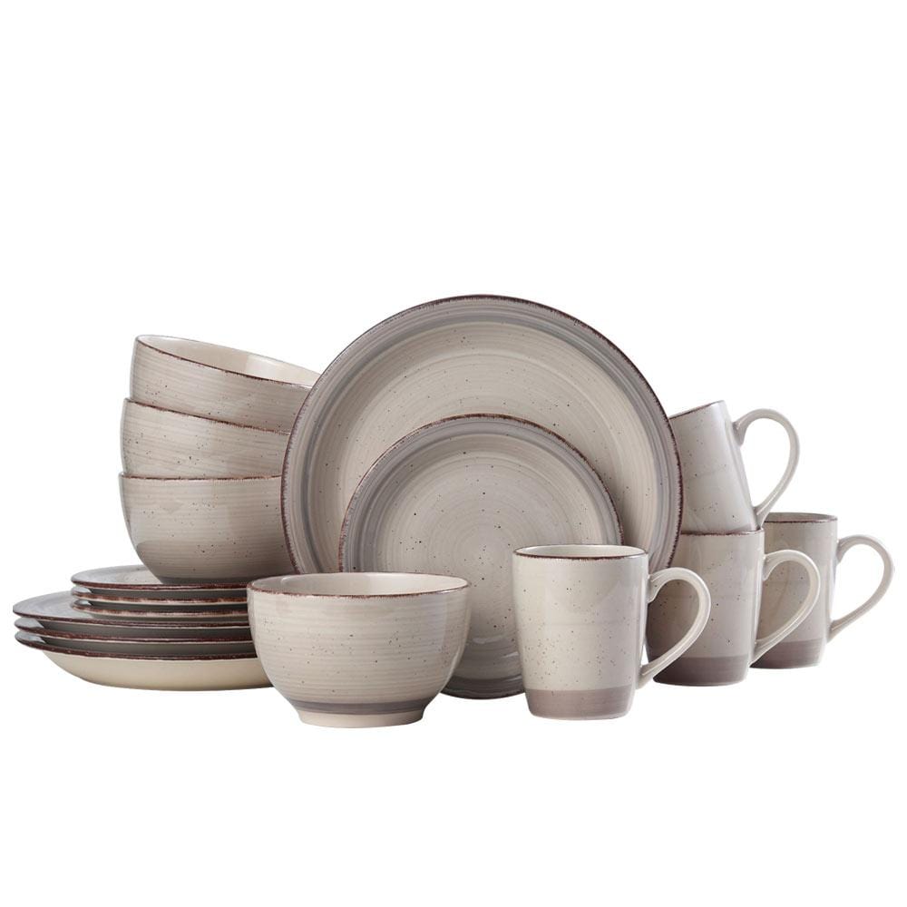 Sadie Cream 16 Piece Dinnerware Set. Service for 4