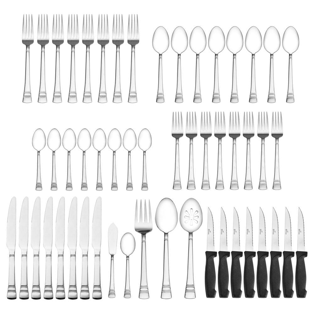 Sapphire Bay 53 Piece Flatware Set. Service for 8