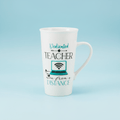 Sentiment Mugs Dedicated Teacher From Distance Latte Mug