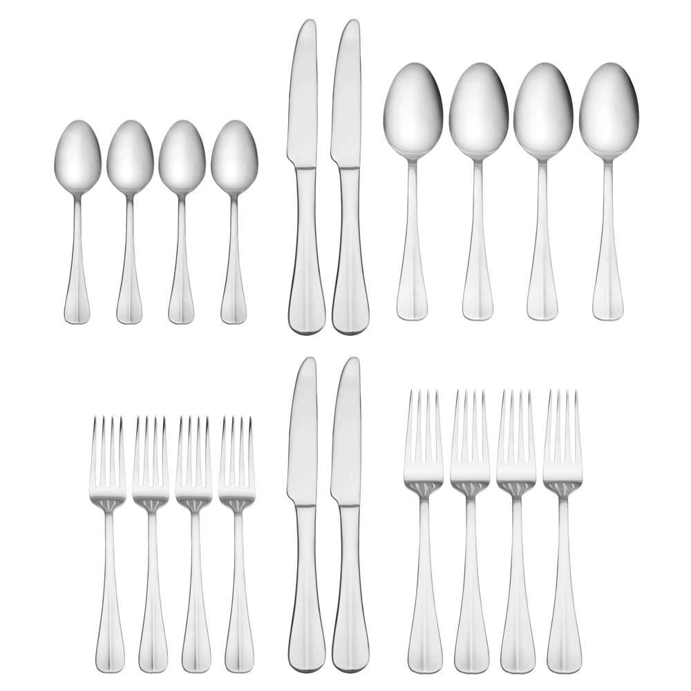 Simplicity 20 Piece Flatware Set. Service for 4