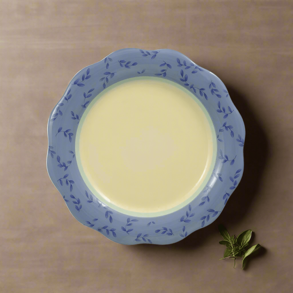 Summer Breeze Salad Plate. Scalloped