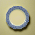 Summer Breeze Salad Plate. Scalloped
