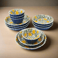 Tranquil Elegance 12 Piece Dinnerware Bowl Set. Service for 4