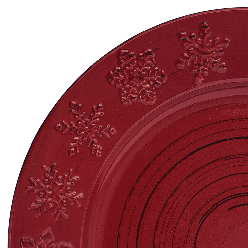 Trellis Snowflakes 12 Piece Dinnerware Set. Service for 4