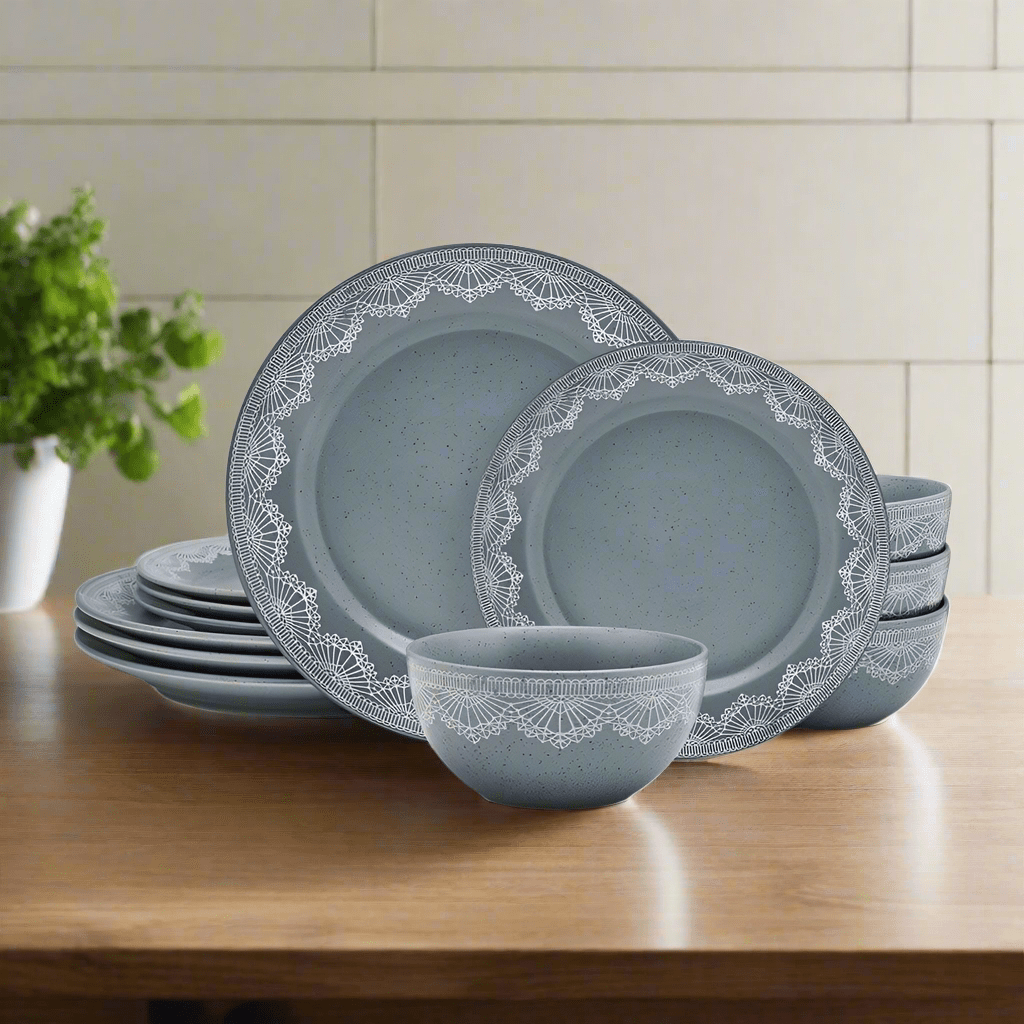 Valerie 12 Piece Dinnerware Set. Service for 4