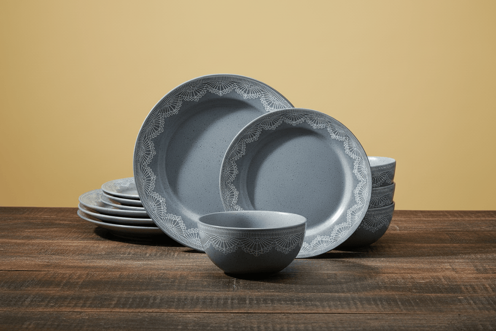 Valerie 12 Piece Dinnerware Set. Service for 4