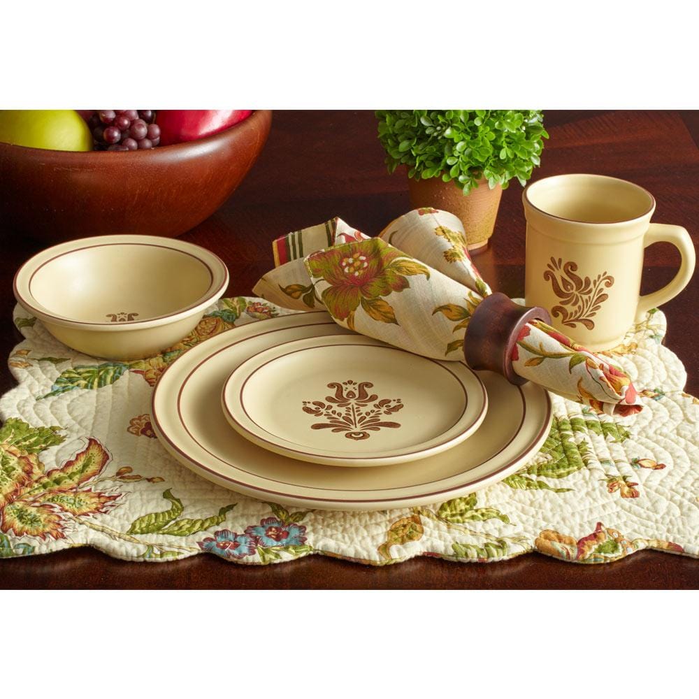 Village 16 Piece Dinnerware Set. Service for 4