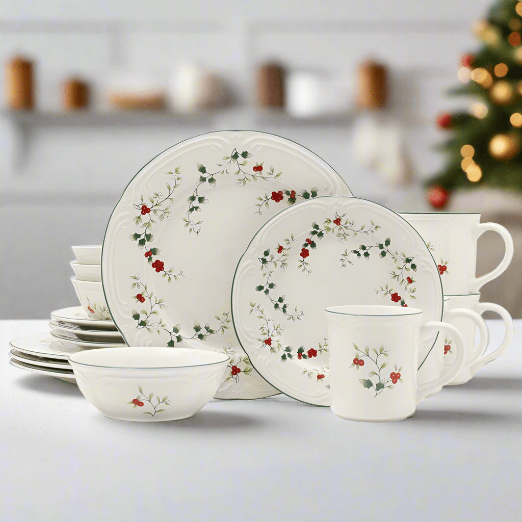 Winterberry® 16 Piece Dinnerware Set. Service for 4